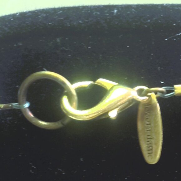 lenora dame Necklace Chunky Floral Mixed Elements Plum Statement Boho - Picture 8 of 15